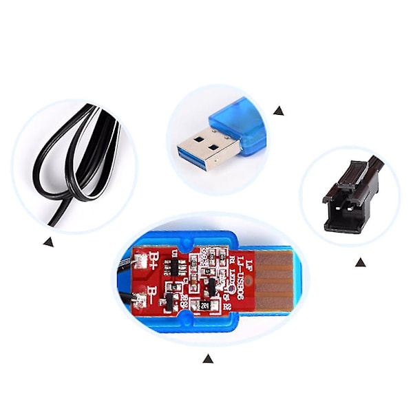 USB 3.7v 400ma Nimh/nicd Batteri USB Lader Pakke Sm 2p Fremover Plugg