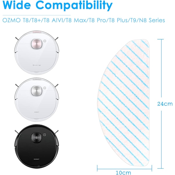 Tilbehør til Ecovacs Ozmo 950 920 N8 Pro N8 Pro+ T8-serien