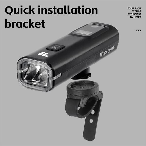 Intelligent lyssensor sykkel frontlys 400 lumen bærbar sykkellykt hurtigutløser sykkelhodelykt Basic Style