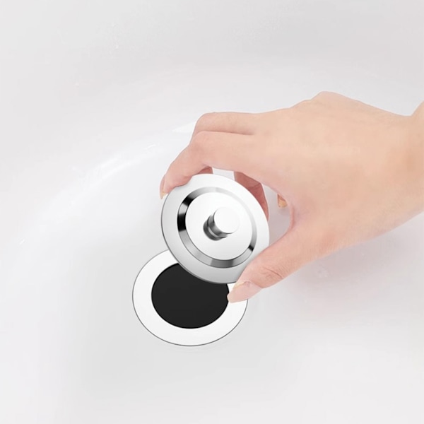 Badkarspropp i Rostfritt Stål Handfat Badkarspropp Kåpor Universal Avloppspropp null - B 0.1