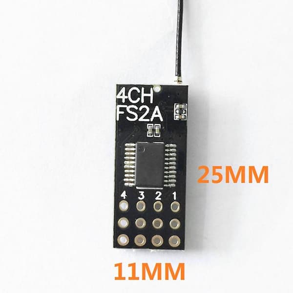 Fs2a 4ch Afhds 2a Mini Kompatibel Modtager Pwm Output til I6 I6x I6s Sender