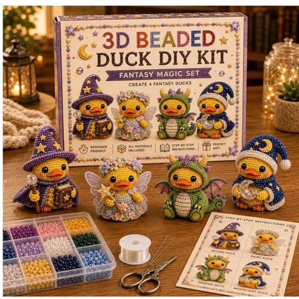 3D Perleand DIY Kit Kollektion, Håndlavet Perlehåndværkssæt til Børn og Voksne Comfortable