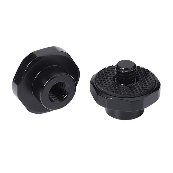 2x kameran kiinnitysruuvit 3/8 \" naaras 3/8 1/4\" uros, 1/4 naaras