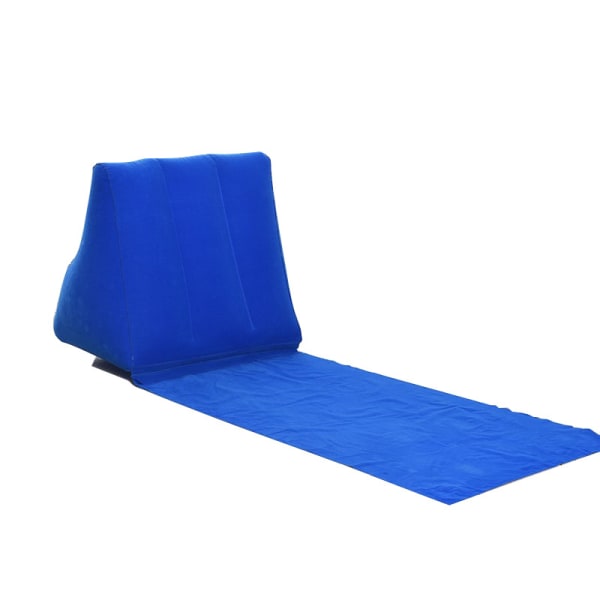 Oppblåsbar strandmatte Festival Ryggpute Putestol (flere farger valgfritt) royal blue