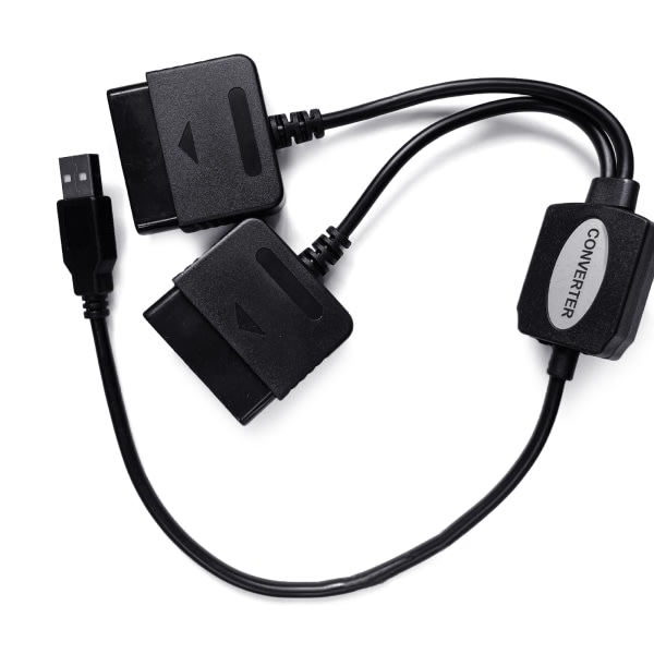 SQBB 2 i 1 Adapter Konverter utan Drivrutin för PS2 för PS3 Joypad Gamepad Till för PS3 PC USB Game Controller Adapter Ersätt