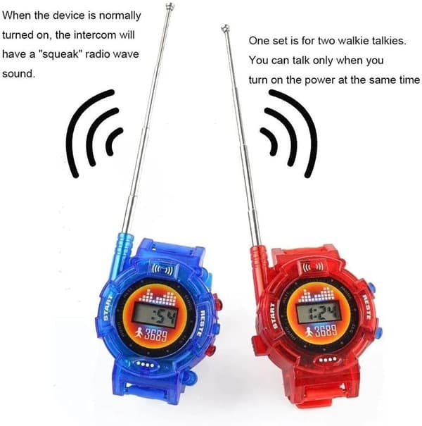 2 walkie-talkie barnradio med 150 meters räckvidd