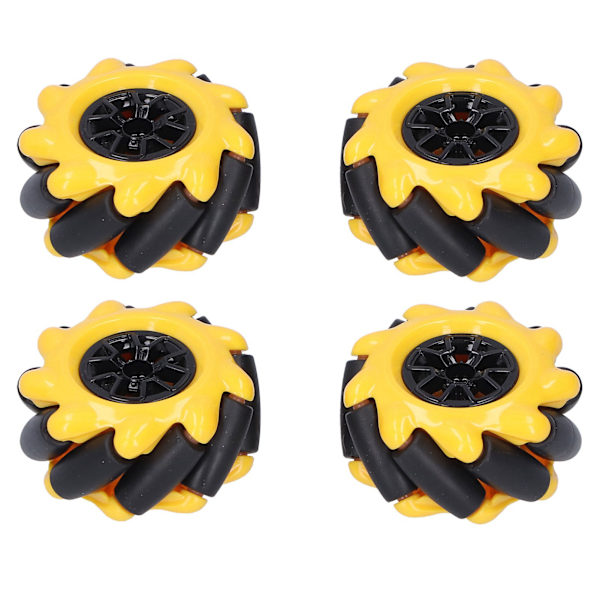 Mecanum-pyörän älykäs robottiauton osat ja lisävarusteet OmniDirectional DIY-lelukomponentit 48 mm (2 paria)