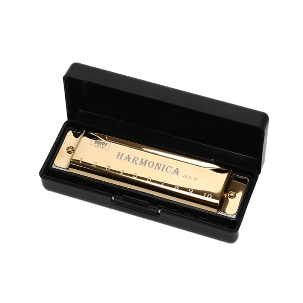 10-huls harmonika harmonika musikinstrument Gold