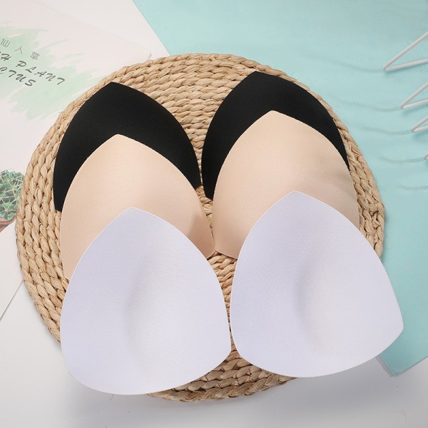 3 Pairs Triangle Bra Pads Bra Insert Foam Push Up Pads for Breasts