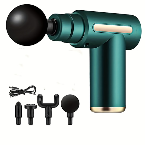 Kraftfull Professionell Percussion Gym Sport Muskel Djupvävnad Fascia Gun Nacke Rygg Muskel Djup Vibration Fickmassager Gun för Kontorsgåvor grey