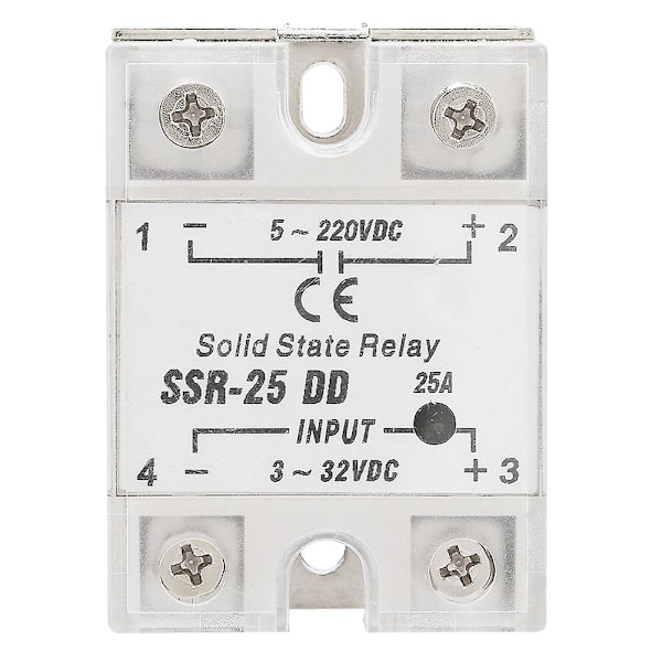 Ssr-25 Dd 25a 5-220vdc Solid State Relay For Industrial Automation Process