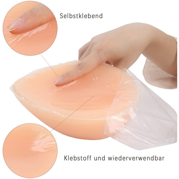Selvklebende silikonbrystform bryst for mastektomiprotese