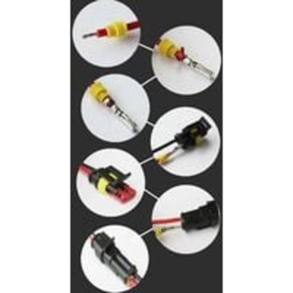 12V vedenpitävä liitin, vedenpitävä sähköliitin, 1,5 mm