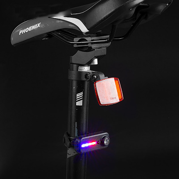 LED siniset ja punaiset olkavalot USB-ladattavalla klipsillä [qb] Upgraded Whistle B