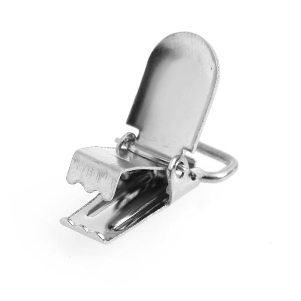 2,7 x 1,3 cm Snutthållare/Halsduk/Dummy/Leksakshållare Clip Grossist Slitstark insats för att skydda tyg för hantverk