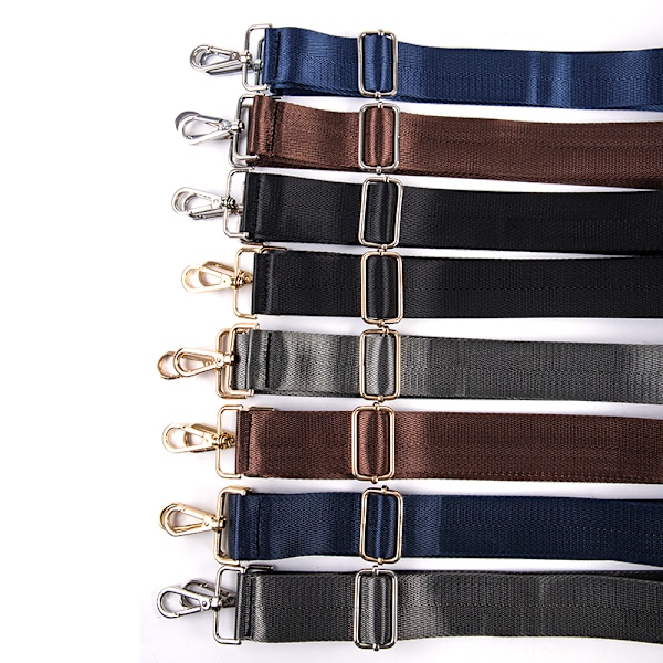 80-140CM Utbytesaxelrem Coff{BT} Coffee Silver buckle