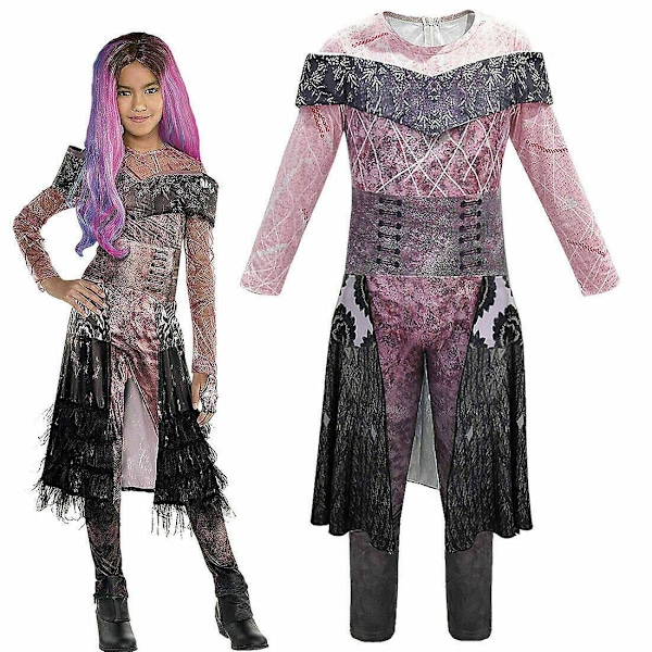 Descendants 3 Mal Kostym Flickor Mönster 3 Pattern 3 120cm