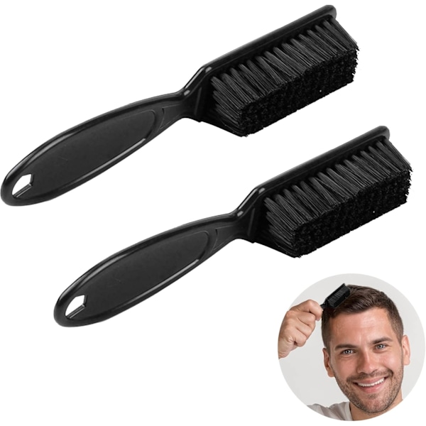 2 stk. Fade-børster - Razor Blade Rengøringsbørste Clipper Blade Rengøring