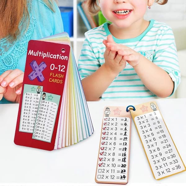 Matematiikan kerto- ja jakolaskukortit lapsille (lelusetit) Pink