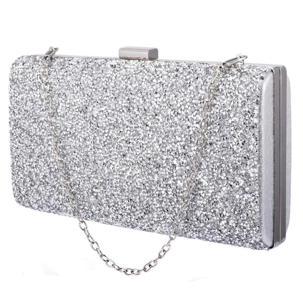 Glitter Clutch Taske - Sølv{BT} Silver silver