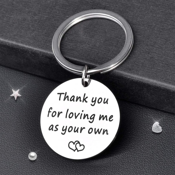 Svärmor Step Mom Gifts Keychain - Tack för att du älskar mig som din egen