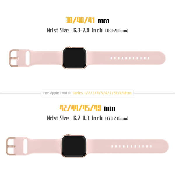 Kompatibel med Apple Watch Band 49/45/44/42/41/40/38mm (38/40/41mm, Rosa/Stjärna) Rosa/Stjärna Pink/Star 38/40/41 mm