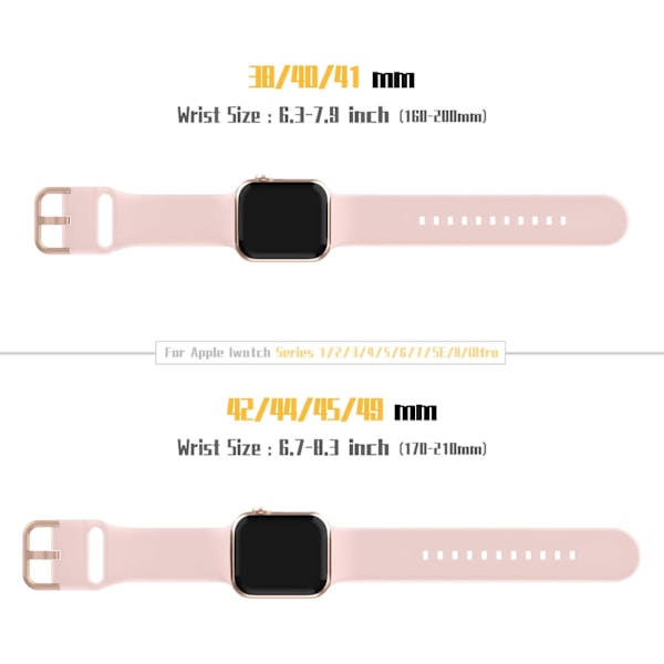 Kompatibel med Apple Watch Band 49/45/44/42/41/40/38mm (38/40/41mm, Rosa/Stjerne) Rosa/Stjerne Pink/Star 38/40/41 mm