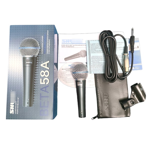 Shure BETA58A Mikrofoni Laulu Mikrofoni Langallinen Mikrofoni UUSI