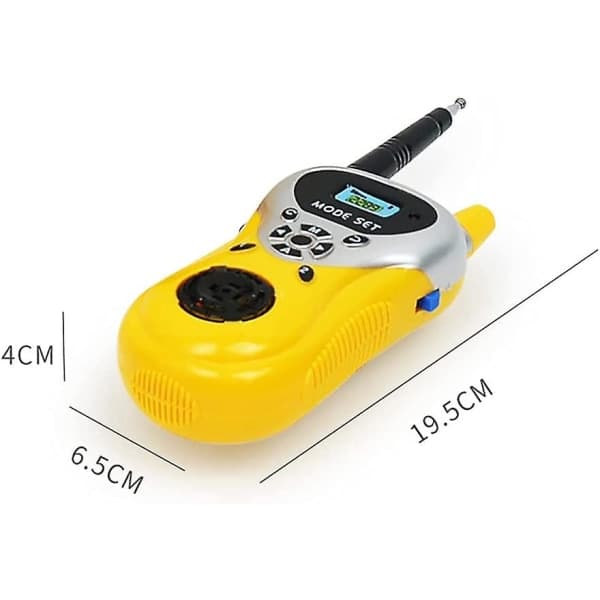 Talkie-walkie för barn (gul), räckvidd 50 meter