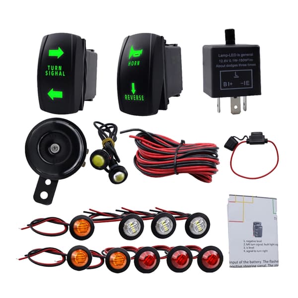 Universal ATV UTV Blinklys Kit Komplet Blinklys Kit Plug & Play