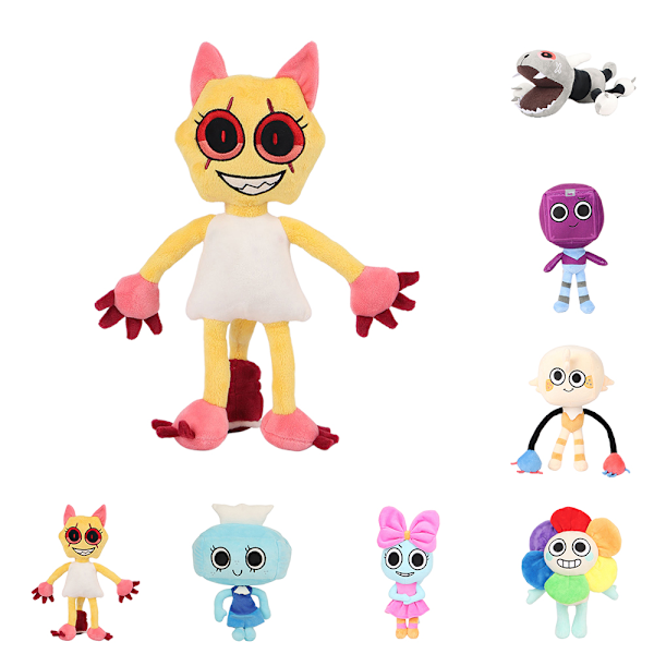 Dandy's World Scrap Goob Boxten Poppy Pebble Plysjdukke Tegneseriefigur #4