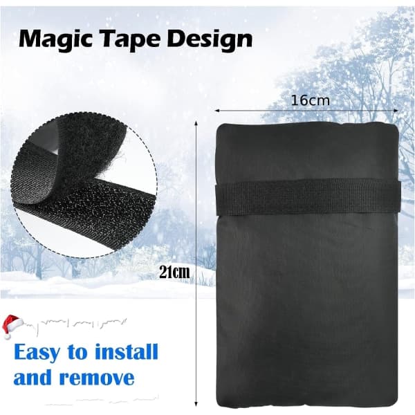 Paket med 4 (svart 21 cm)