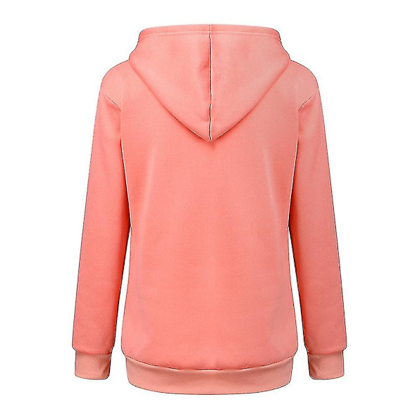 Kissan ystäville huppareita, kenguru, koira, lemmikkieläimen tassu, vetoketjullinen huppari, tasku, eläimen korva, huppu, vaaleanpunainen Pink S