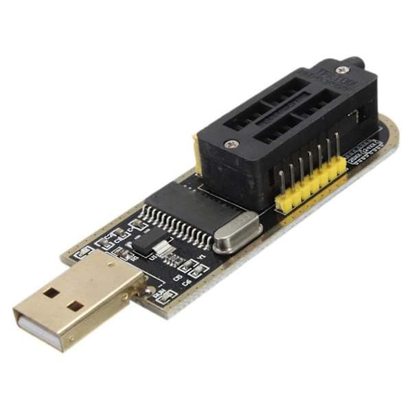 CH341a 24 25 Serie Eeprom Flash Bios Usb Programmer Modul + Soic8 Sop8 Testklämma för Eeprom 93cxx