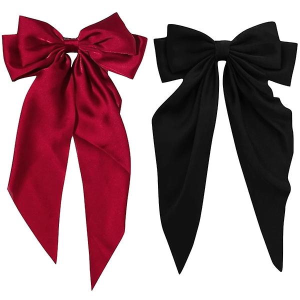 2pcs Hair Bows Women Hairpins Girls Hair Bands Large Bow Hair