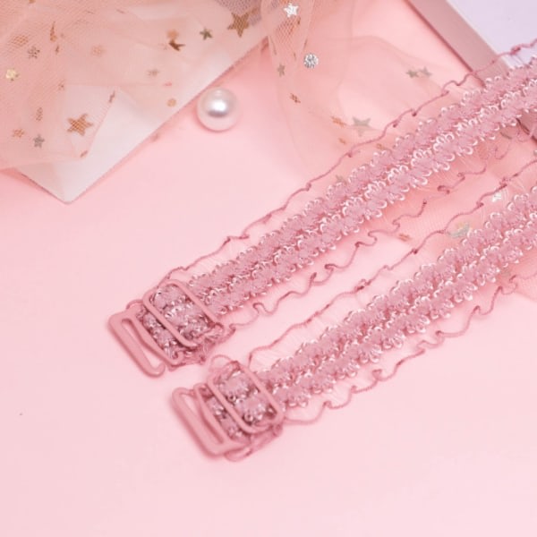 2 pairs of bra straps Wide shoulder strap PINK - layer pink