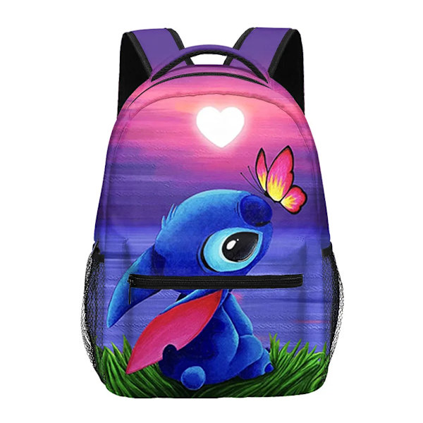 Disney Lilo Stitch Kawaii Pojkar Flickor Barn Skolväskor Kvinnor Hög Kapacitet Ryggsäck Tonåringar Reseryggsäck Mochila Escolar style 15