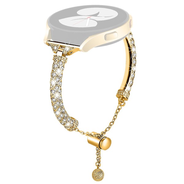 20mm klockarmband för Samsung Galaxy Watch6 40mm 44mm/Watch6 Classic 43mm 47mm/ Watch 4/5 40mm 44mm Gold