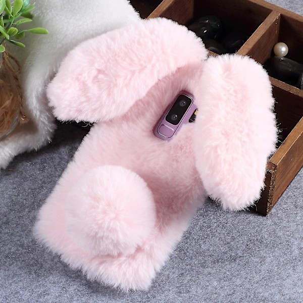 Etui fluffy pelsbelagt TPU-deksel for Samsung Galaxy S9+ Sm-g965 -a