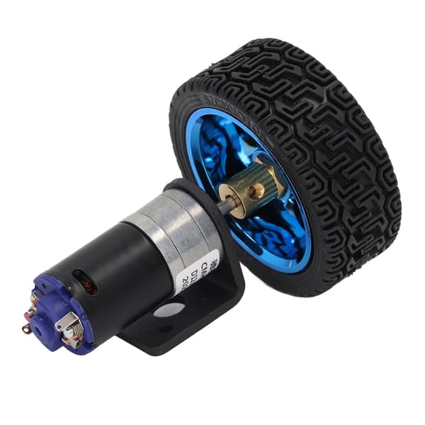 Encoder Motor Set Micro DC Gear Motor med monteringsfäste 25mm Hög vridmoment för Smart Car 12V
