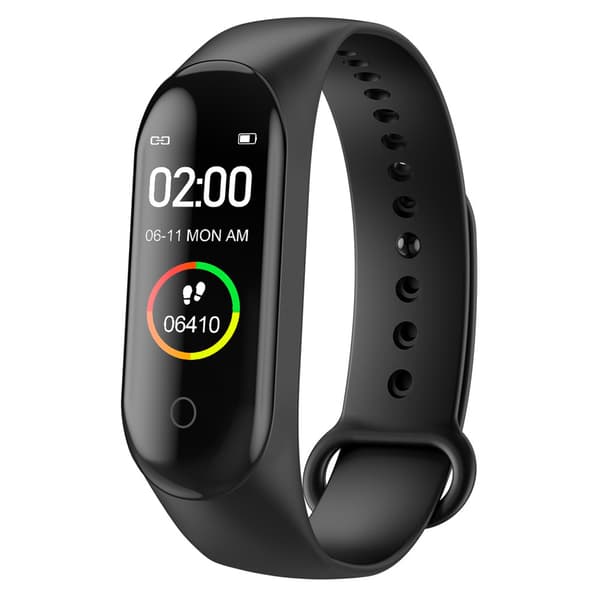 Smart Digital Watch Armband M4 Herr Dam Hälsa Sport Tracker Black
