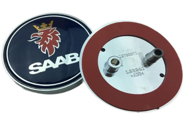 Passer til Saab bil bakre emblem SAAB Saab 68mm emblem 1 stk (Marineblå)