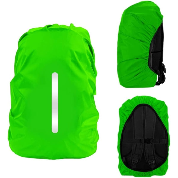 2-pack vattentätt ryggsäcksöverdrag, reflekterande regnskydd Pro