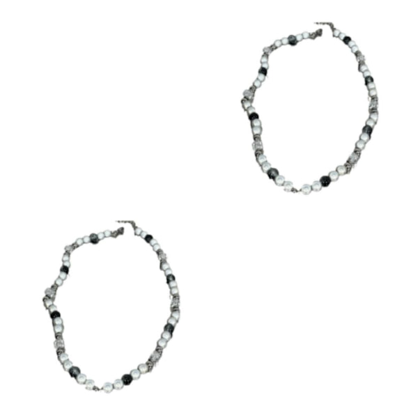 1/2/3/5 Fashionable perlehalskæder lavet af titanium 2 Set