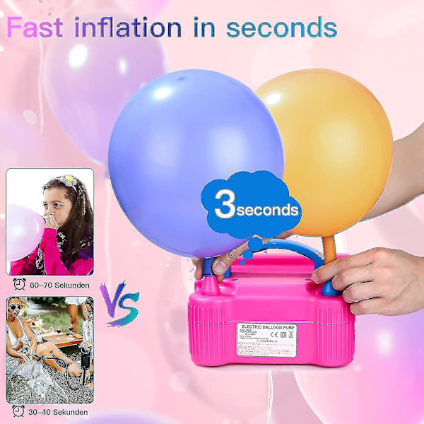 Elektrisk ballongpump för festivaldekoration