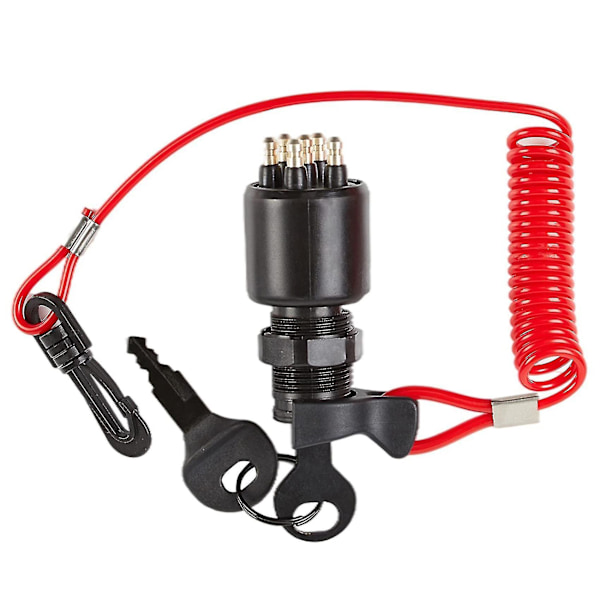 Tenningsbryter Nøkkel Sikkerhets Lanyard Låssett For Omc 1996 Opp Johnson Evinrude 5005801 For Evinr