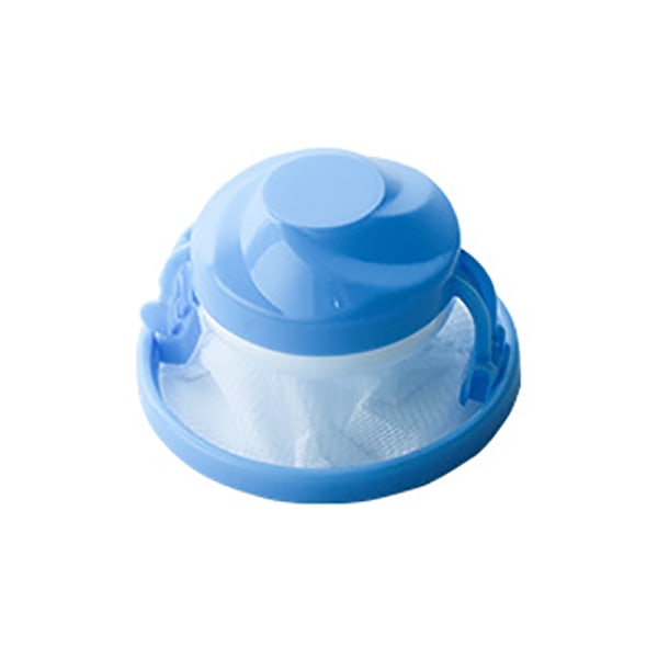 Hår Fjernelse Catcher Filter Mesh Tøj Vask Membran Filter L Blå Blue 1 pc