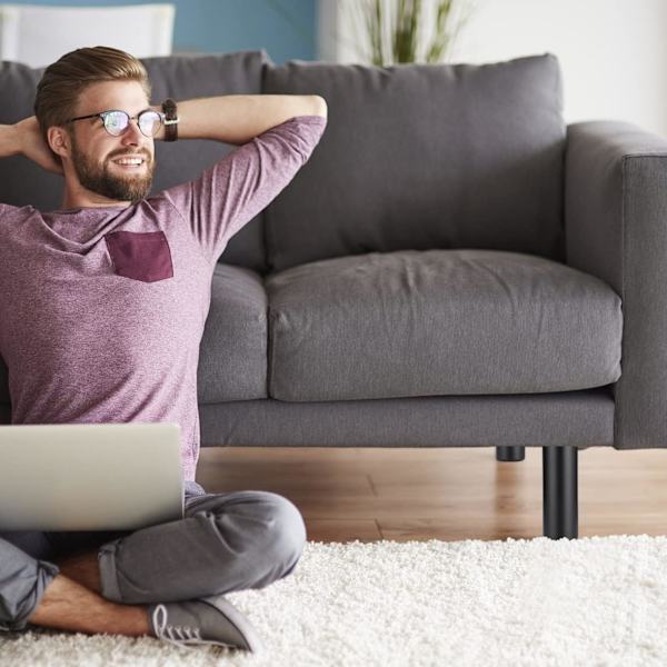 4 stk. (sort, 12 cm) Justerbare møbelben Metal sofa fødder