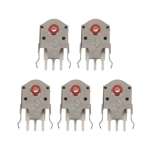 5 st Original Kailh Mus-kodare Mus-dekodare Röd Kärna 9mm/10mm/11mm Mycket Noggrann för Razer Mus 0.02 10 mm