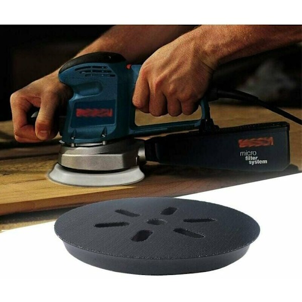 148 mm slibeskive - til Bosch excentersliber GEX 150 AC, PEX 15 AE, GEX 150 Turbo - 148 mm med Poweka——Adelala skrue